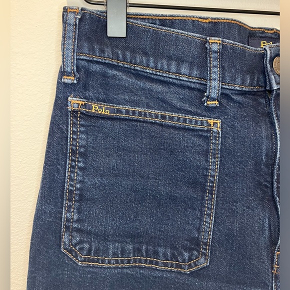 Polo Ralph Lauren Jenn flare jeans dark wash high rise size 28 regular length - Picture 6 of 14
